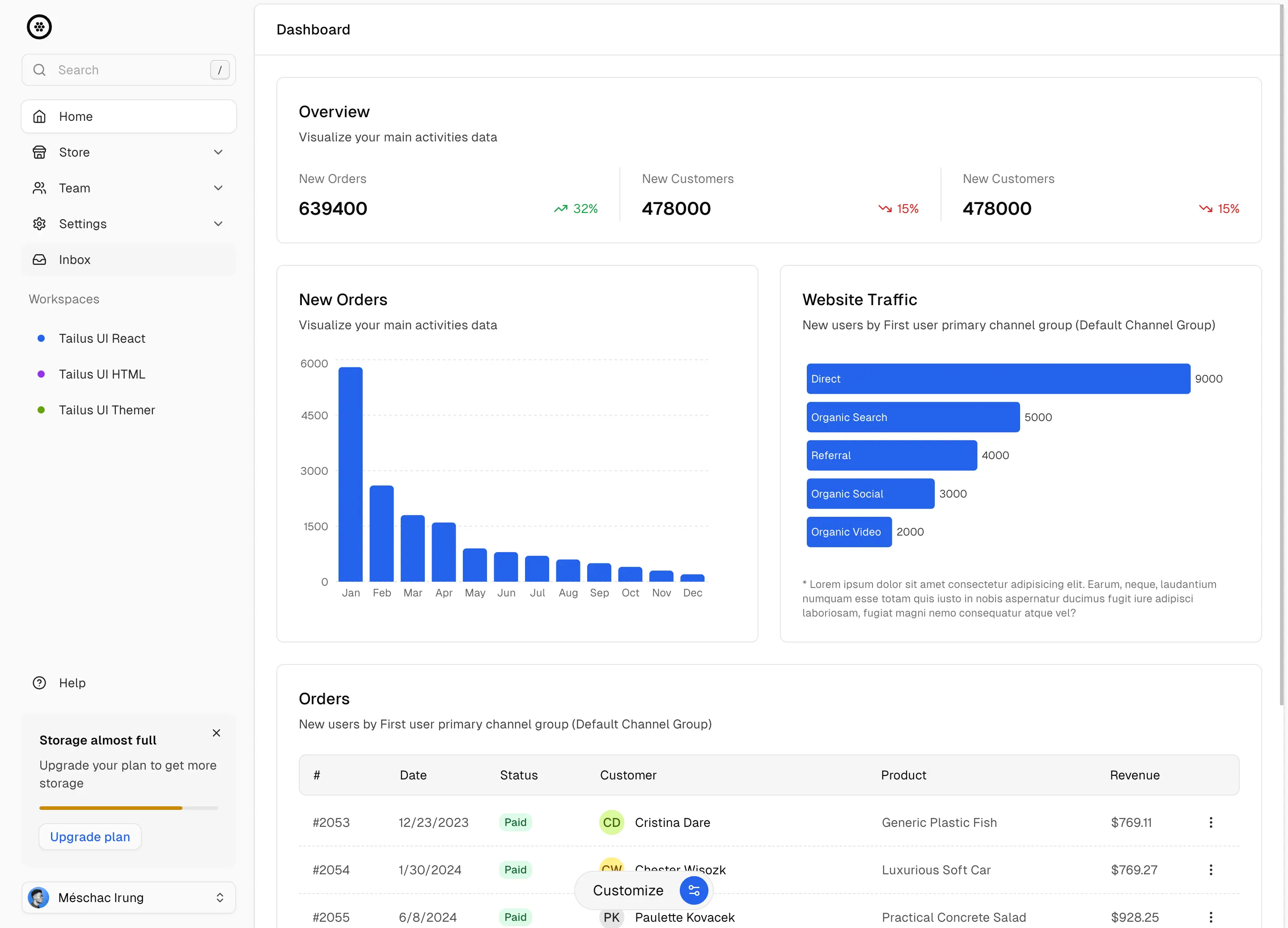 Hero angled dashboard screenshot